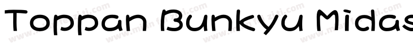 Toppan Bunkyu Midashi Go StdN字体转换
